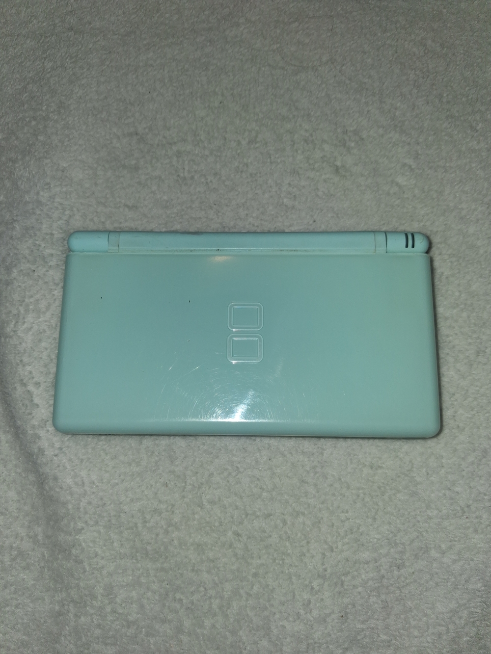 Rare Ice Blue Nintendo DS Lite Console – GBA Compatible – Tested Powers On